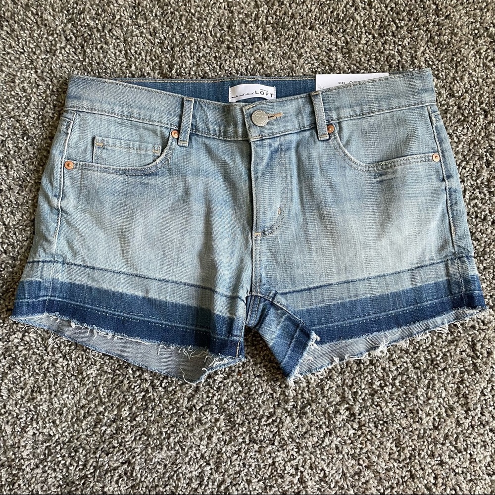 LOFT | Raw Edge Jean Shorts